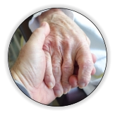 2 Hände, die einander halten